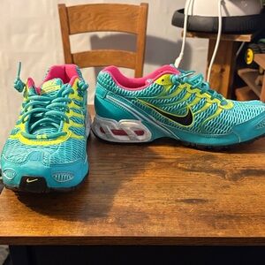 Nike womens aqua and Pink Athletic Shoes
